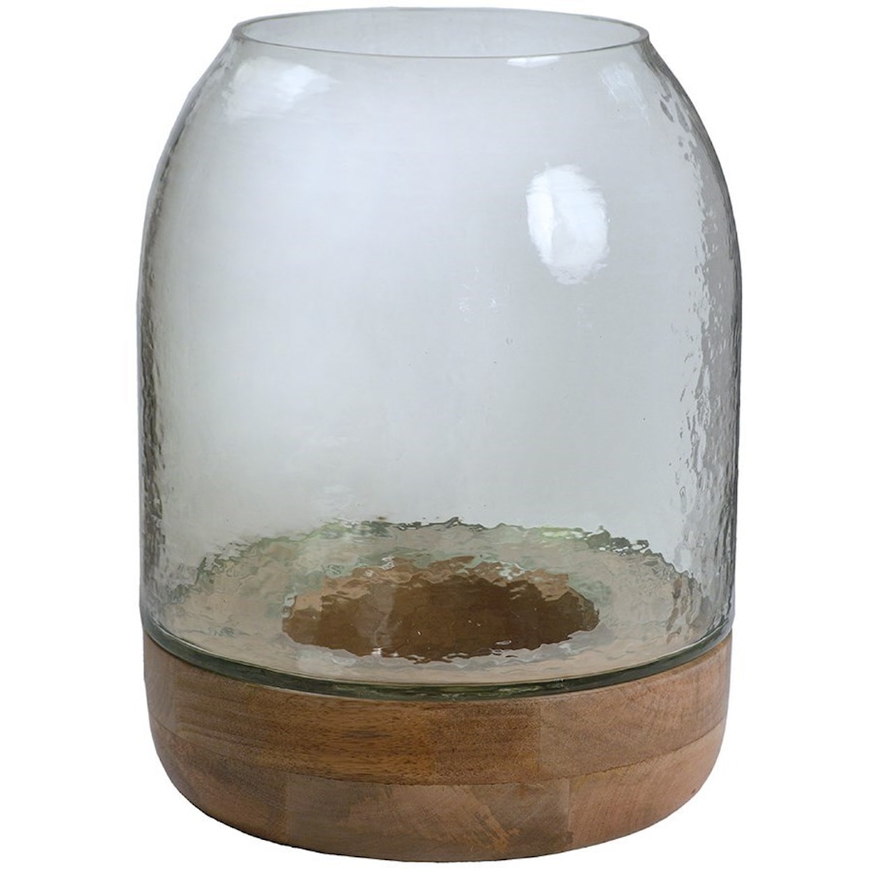 Dovetail Furniture Ceramic and Glass Accessories Hurrican Wooden Base