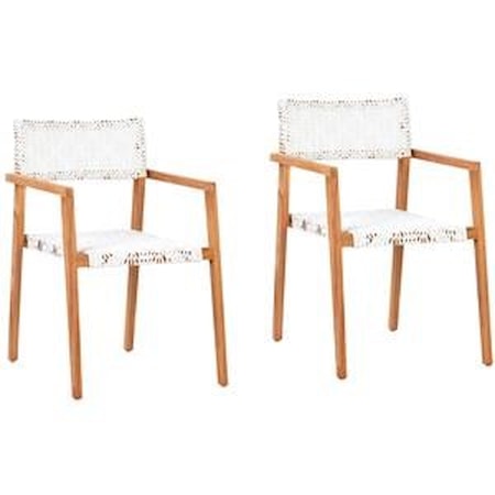 Deeta Outdoor Dining Chair Set Of 2