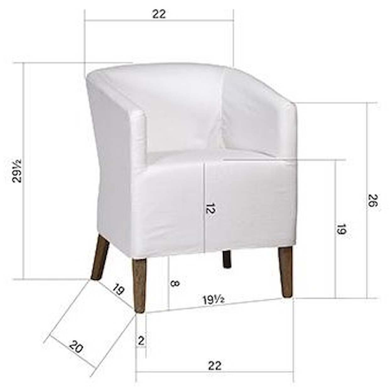 Dovetail Furniture Dining Chairs Warren Dining Chair