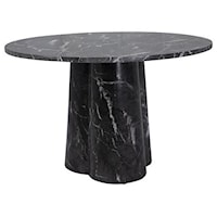 Selina Black Marble Dining Table