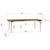 Dovetail Furniture Dining Tables Ribdon Dining Table