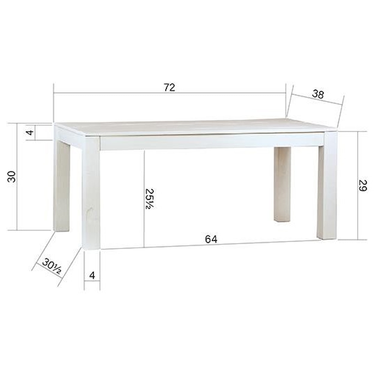 Dovetail Furniture Dining Tables Miranda Dining Table