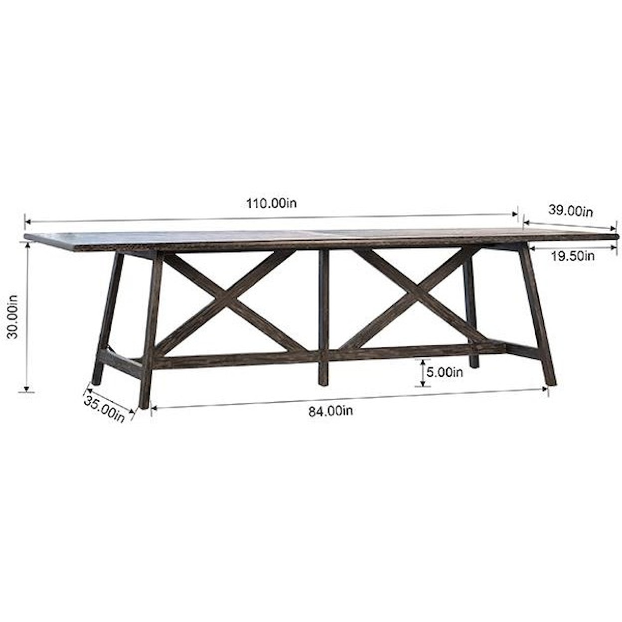 Dovetail Furniture Dining Tables Shelton Dining Table