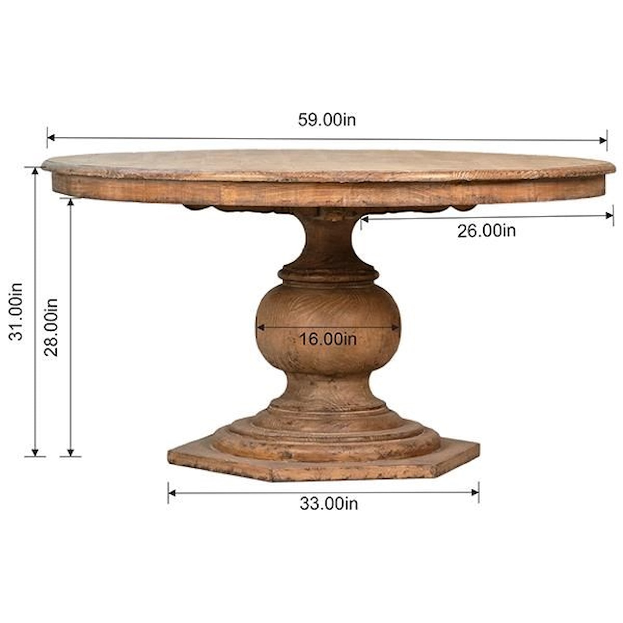 Dovetail Furniture Dining Tables Padilla Dining Table