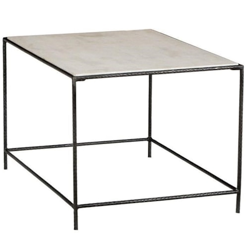Miro Sidetable with White Marble Top