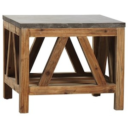 Dagny End Table with Reclaimed Wood