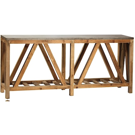 Dagny Sofa Table with Reclaimed Wood