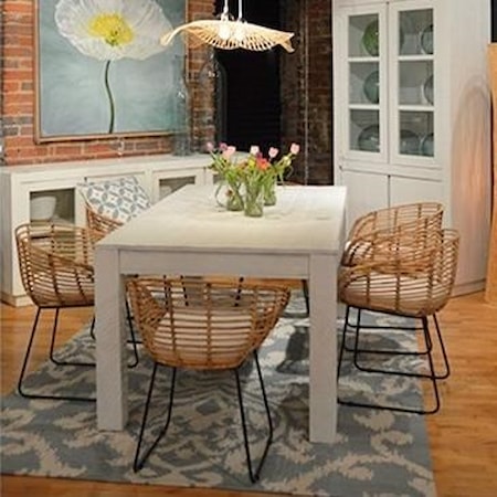 Miranda Dining Table White 72"