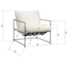 Dovetail Furniture Occasional Chairs Inska Occasional Chair