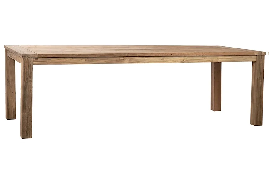 Outdoor Hogan Large Dining Table by Dovetail Furniture at Jacksonville Furniture Mart
