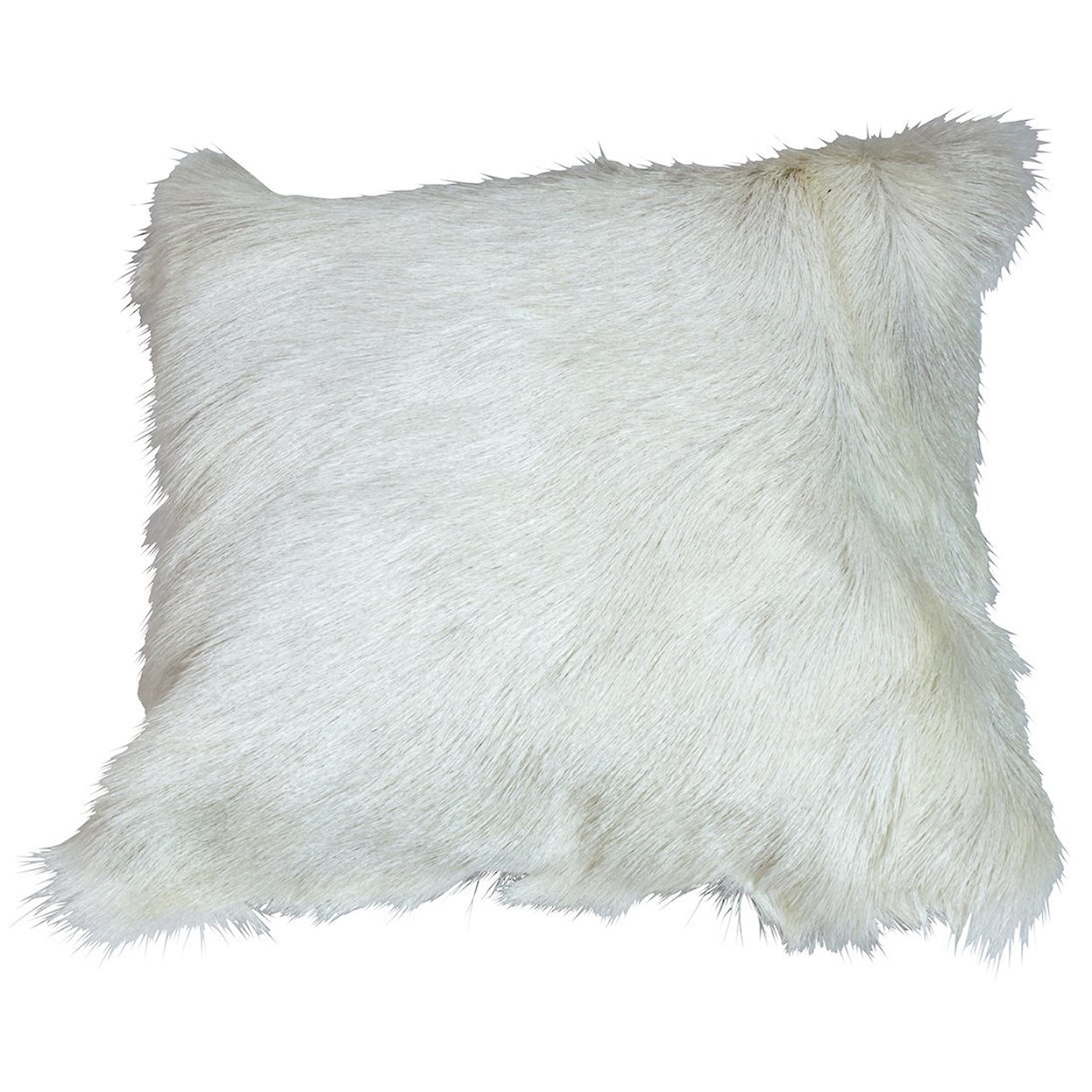 Dovetail Furniture Pillows & Poufs Fur Pillow White