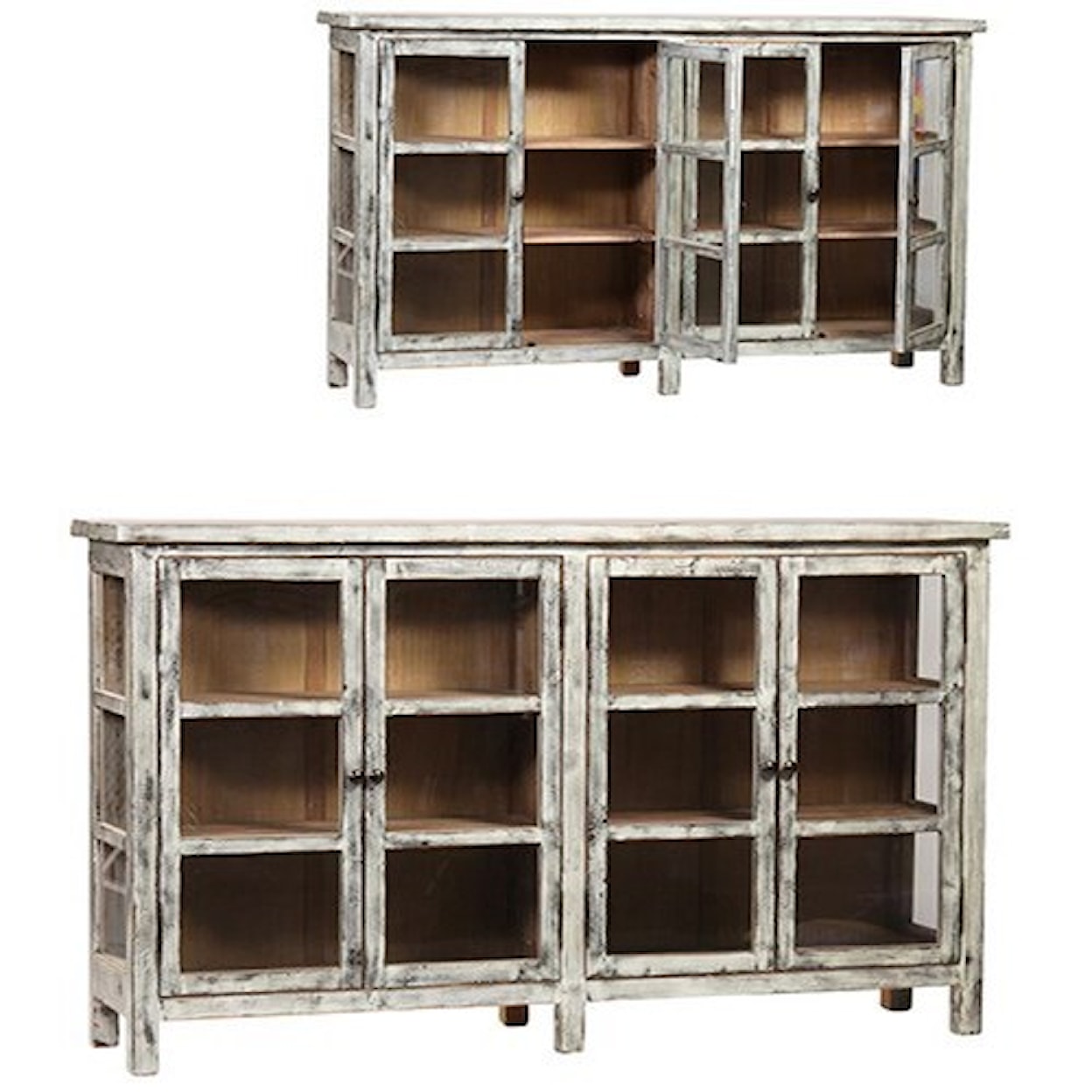 Dovetail Furniture Sideboards/Buffets Shannon Glass Sideboard