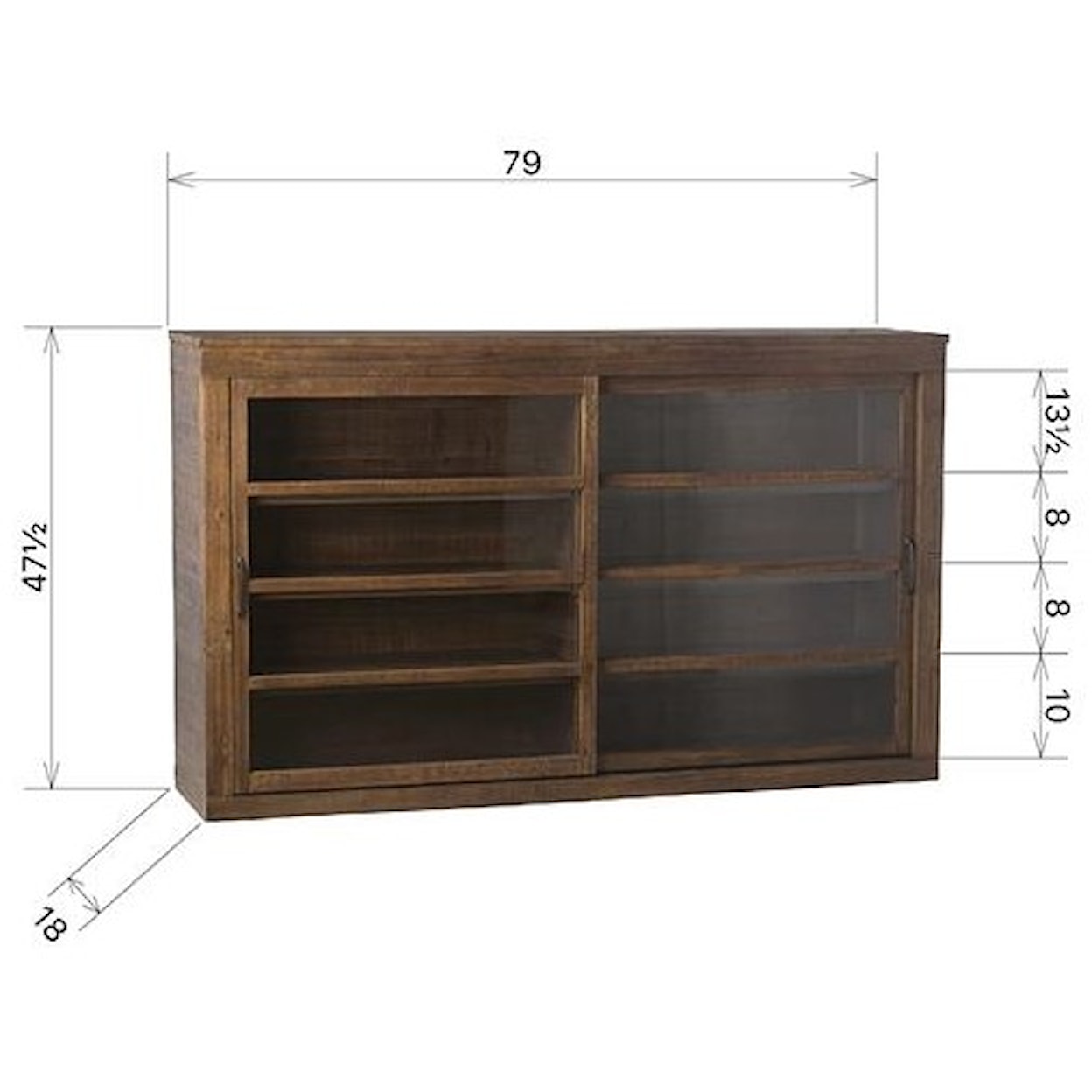 Dovetail Furniture Sideboards/Buffets Calgrary Sideboard