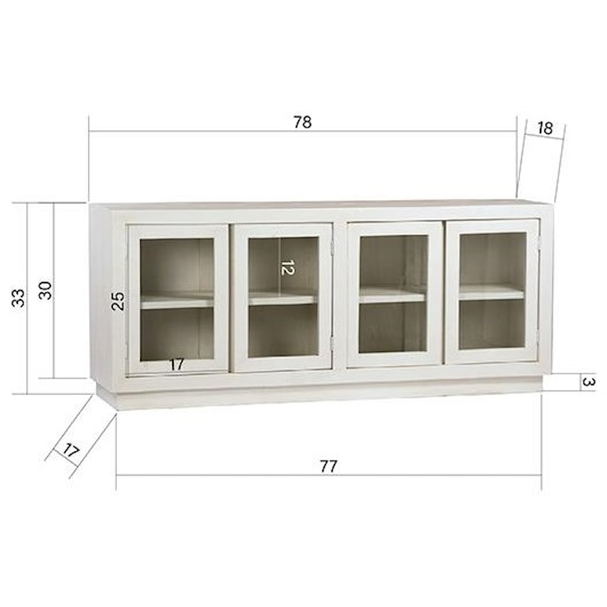 Dovetail Furniture Sideboards/Buffets Miranda Sideboard