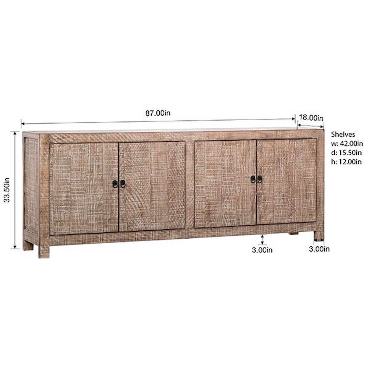 Dovetail Furniture Sideboards/Buffets Patton Sideboard