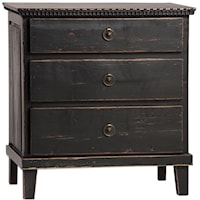 Soren Nightstand with Distressed Finish