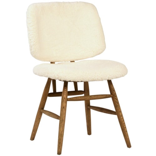 Volta Dining Chair with Faux Fur