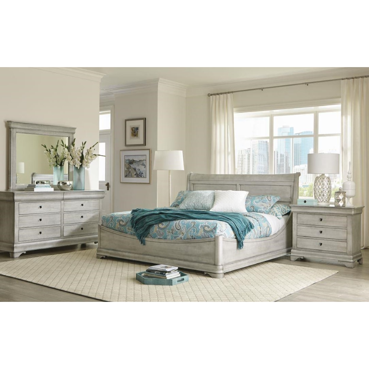 Durham Chateau Fontaine Queen Euro Bed