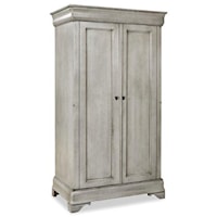 Traditional Bedroom Armoire with Adjustable Shelves