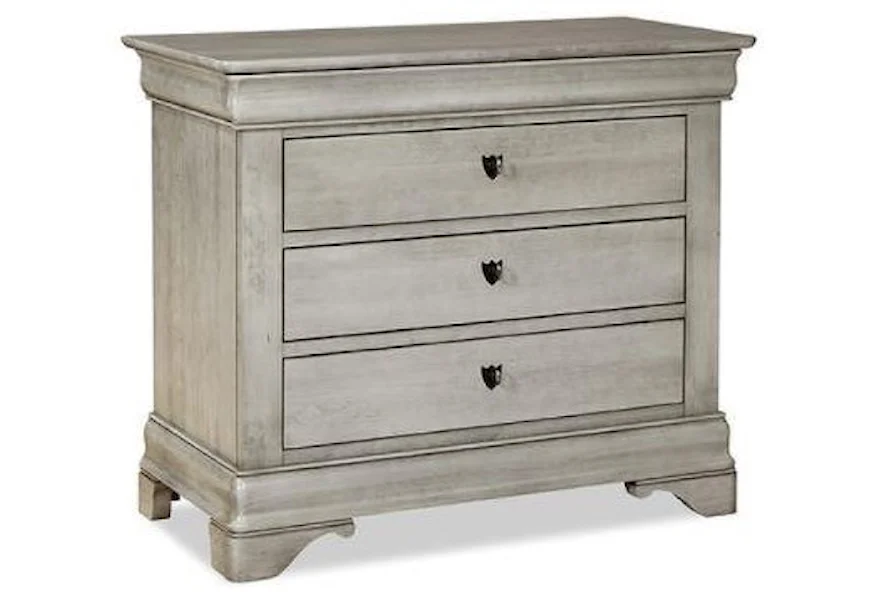 Chateau Fontaine Bedside Chest by Durham at Stoney Creek Furniture 