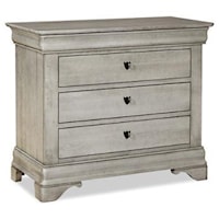 Traditional 3-Drawer Bedside Chest with Soft-Close Drawers
