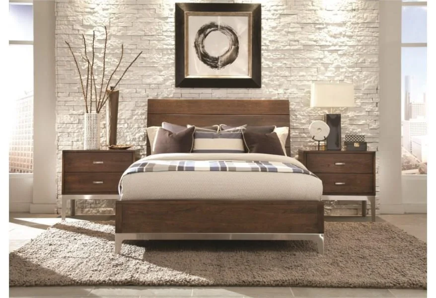 Defined Distinction Queen Wood Plank Bed by Durham at Stoney Creek Furniture 