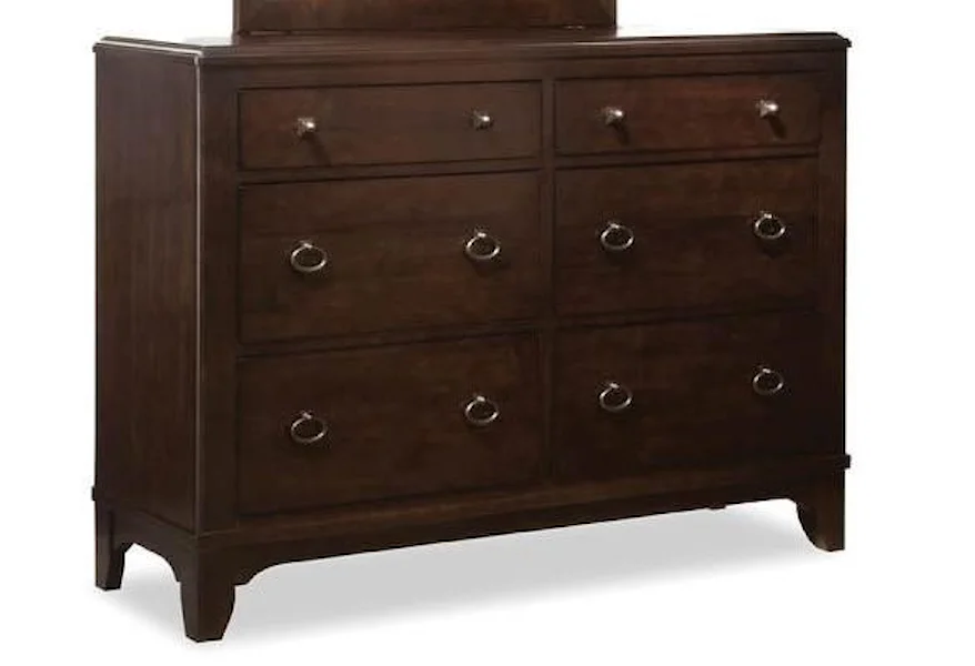 Glen Terrace Double Dresser with Media Drawer by Durham at Stoney Creek Furniture 
