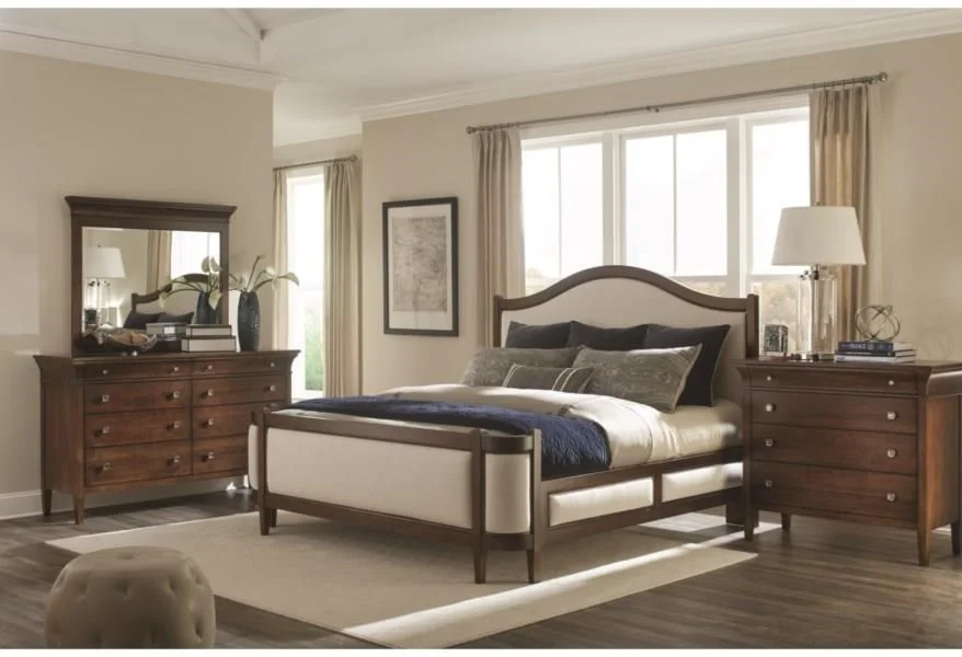 Prominence King Grand Upholstered Bed by Durham at Stoney Creek Furniture 