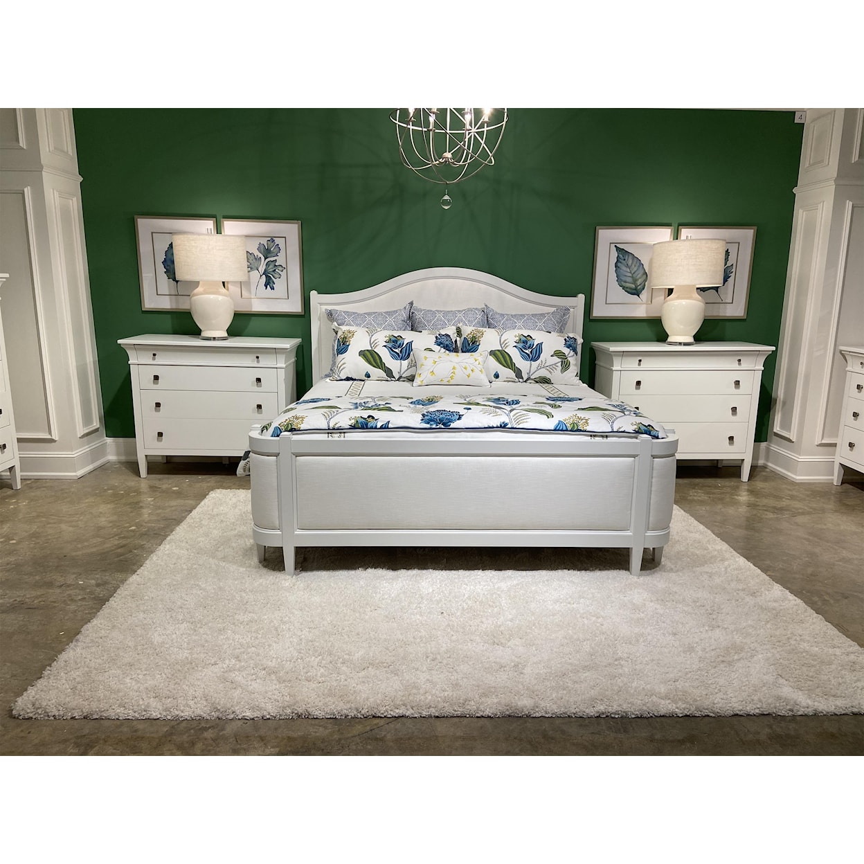Durham Prominence Grand Upholstered King Bed