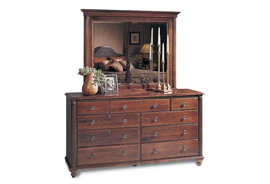 Saville Row Triple Dresser & Mirror by Durham at Stoney Creek Furniture 