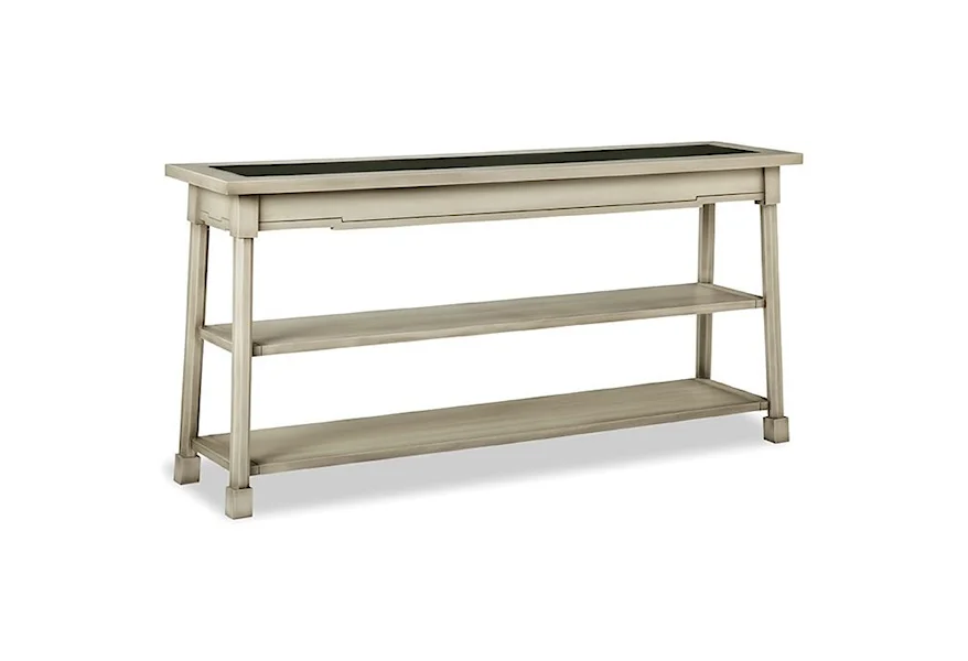 Solid Accents - Classic Foundry Console Table with Glass by Durham at Stoney Creek Furniture 