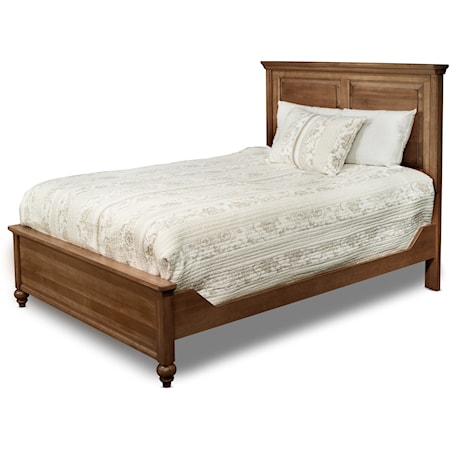 Queen Traditional Panel Bed 