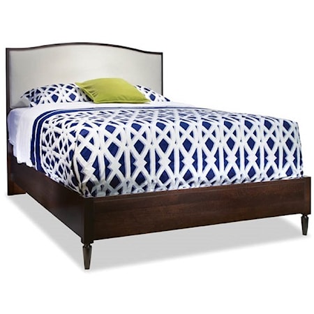 Queen Upholstered Arch Top Bed