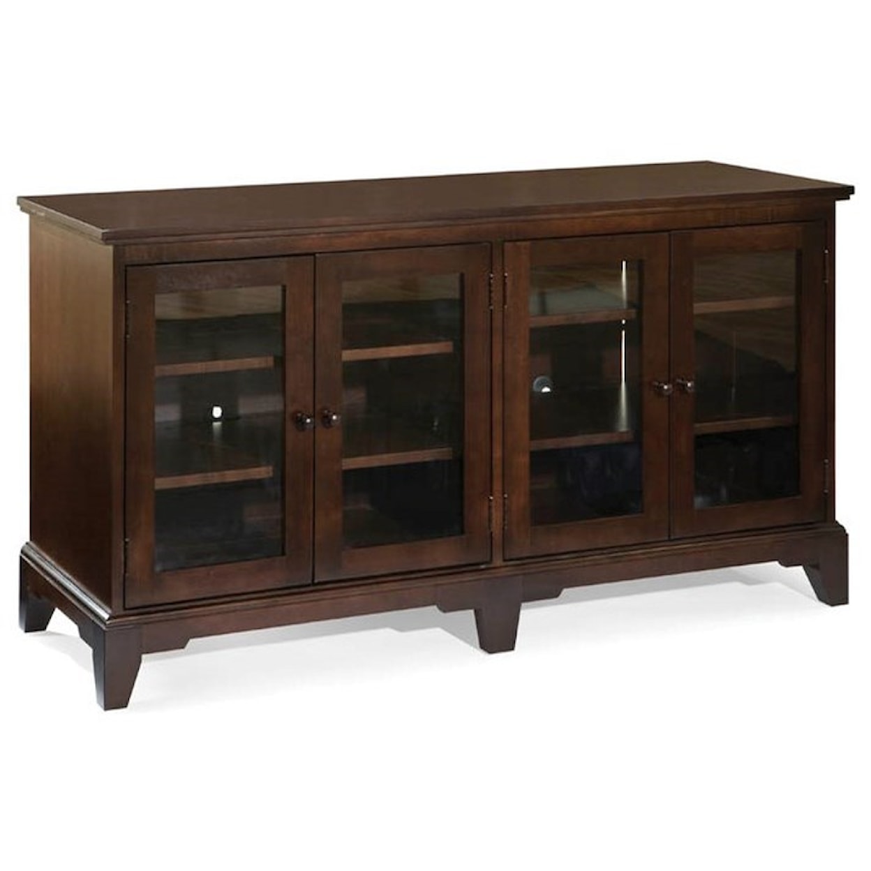 Durham Solid Choices Modern Plasma Console With Outlets