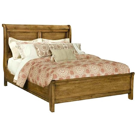 Queen Size Low Sleigh Bed 