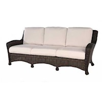 Sofa with 6 Inch Seat and Backrest Cushions