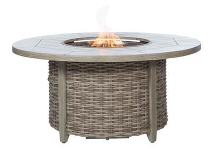 Fire Pit with Woven Base
