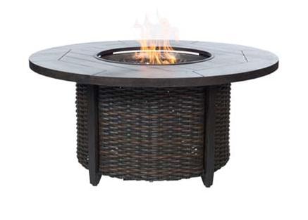 Fire Pit with Woven Base