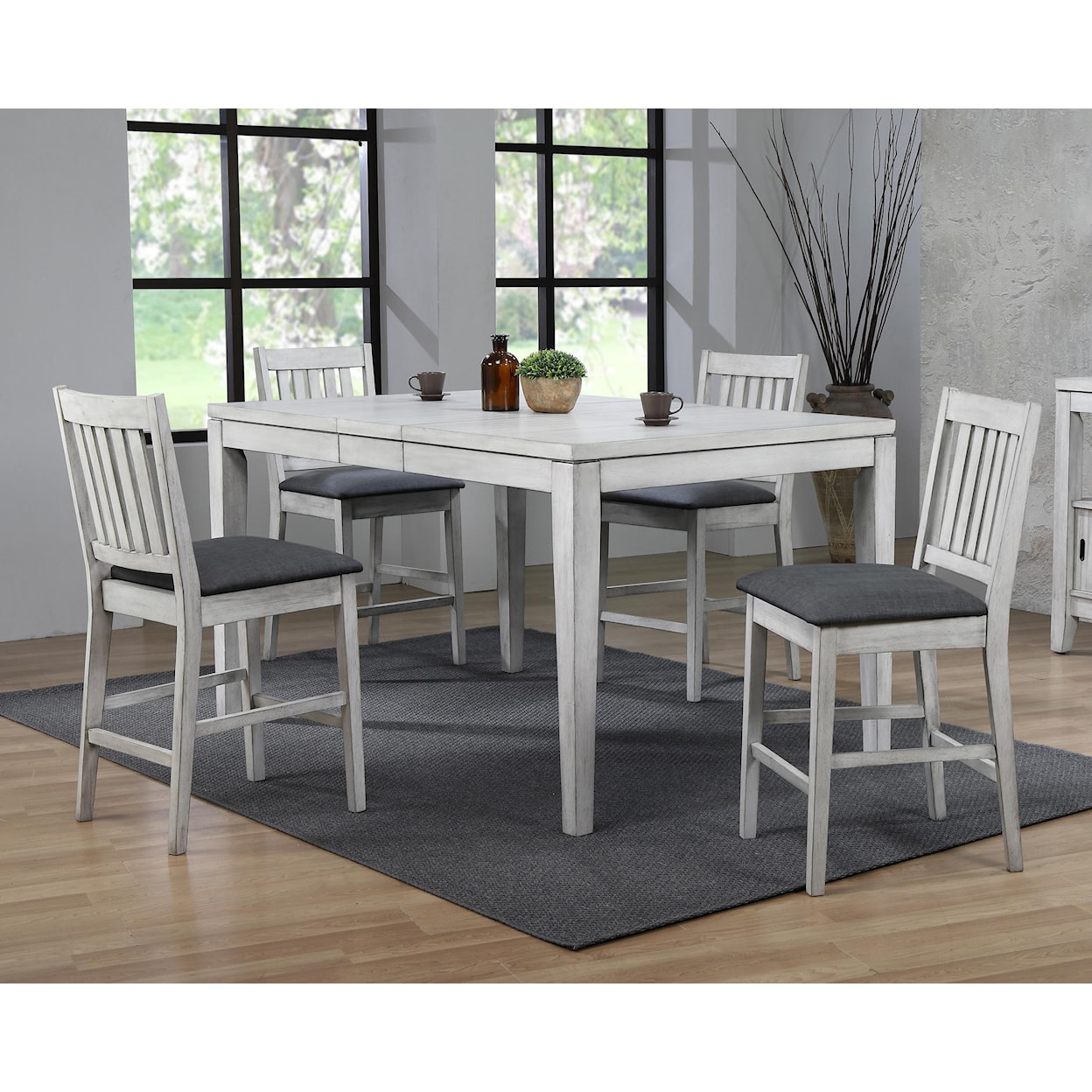 E.C.I. Furniture Summer Winds 5 Piece Counter Height Dining Room