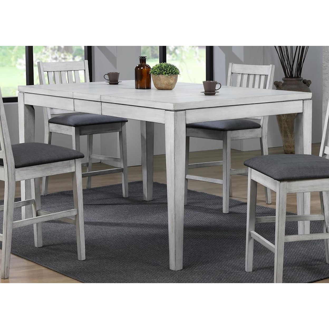 E.C.I. Furniture Summer Winds 5 Piece Counter Height Dining Room