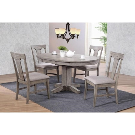 Table and Splatback Side Chairs