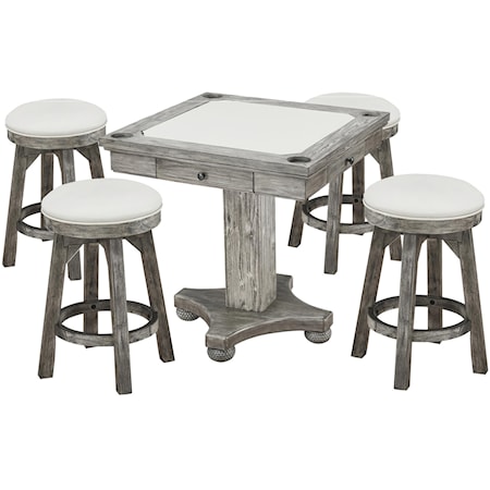 Flip Top Game Table and Stools
