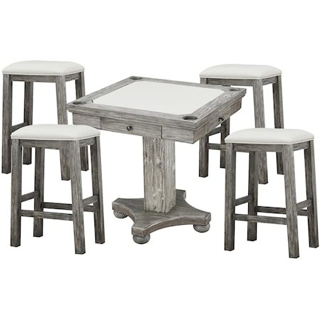 Square Game Table And Stools