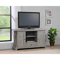 Graytone Media Console Antique Gray