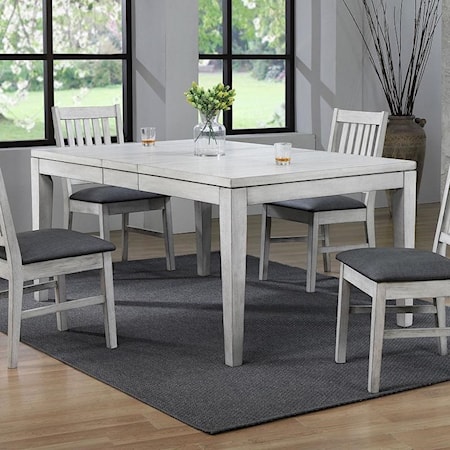 7pc Dining Set with Fanback Chairs