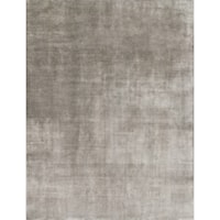 5'-6" x 8'-6" Smoke Viscose | Wool Rug