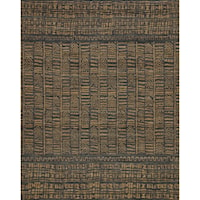 2'-6" x 9'-9" Ink / Camel Wool | Polyester Rug