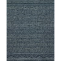 2'-6" x 9'-9" Indigo Wool | Polyester Rug