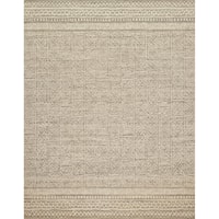 3'-6" x 5'-6" Stone / Ivory Wool | Polyester Rug