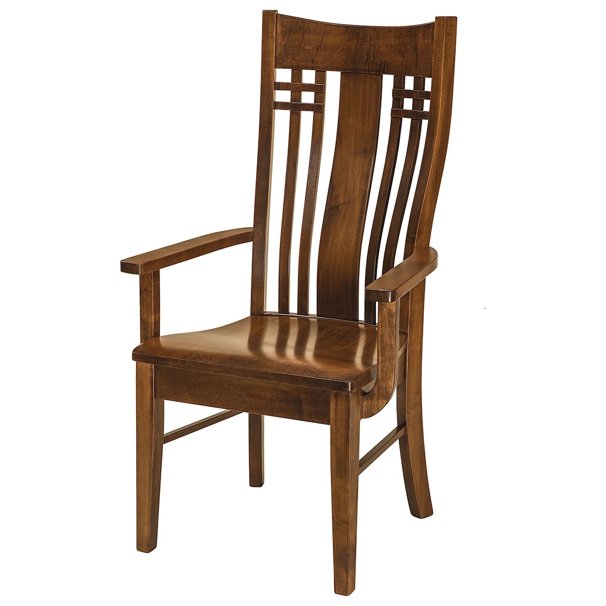 F&N Woodworking Bennet Arm Chair - Wood Seat